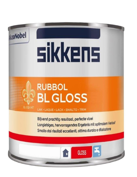 Smalto universale lucido Sikkens 0,5 lt - Rubbol BL Gloss - Ediltermika in Home