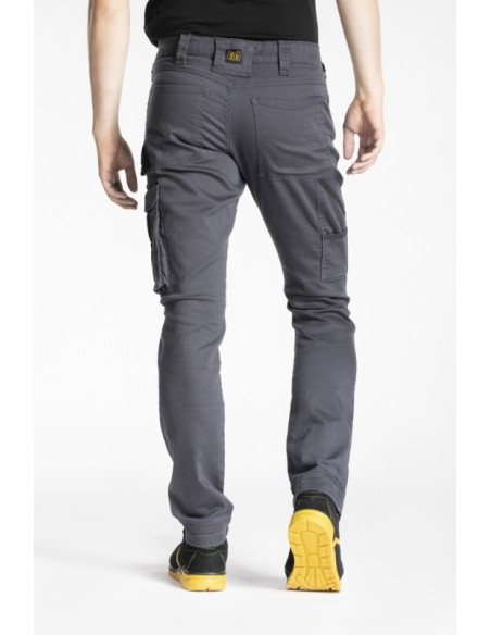 Jeans da lavoro JOB C: multitasche elasticizzato grigio