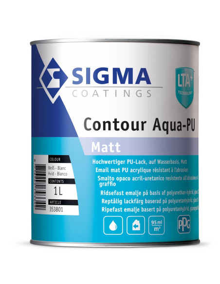 Smalto universale all'acqua opaco Sigma - Contour Aqua PU Matt - Ediltermika in Home