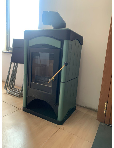 Stufa a legna BASIC verde IN PRONTA CONSEGNA