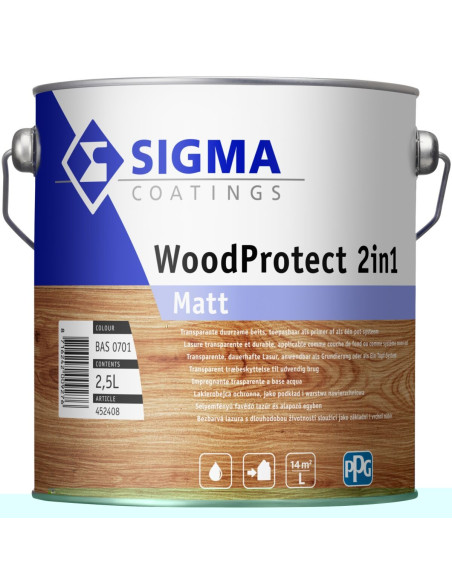 Impregnante a base acqua Sigma - WoodProtect 2in1 Matt - Ediltermika in Home