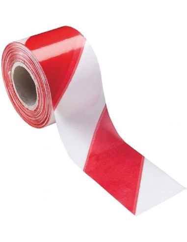 Nastro Segnaletico Bianco Rosso 200 m | Alta Visibilità Cantieri