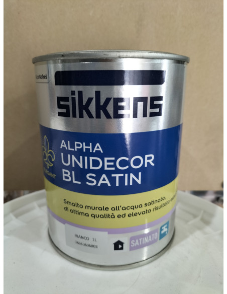 Smalto all'acqua satinato Sikkens - Alpha Unidecor BL Satin - Ediltermika in Home