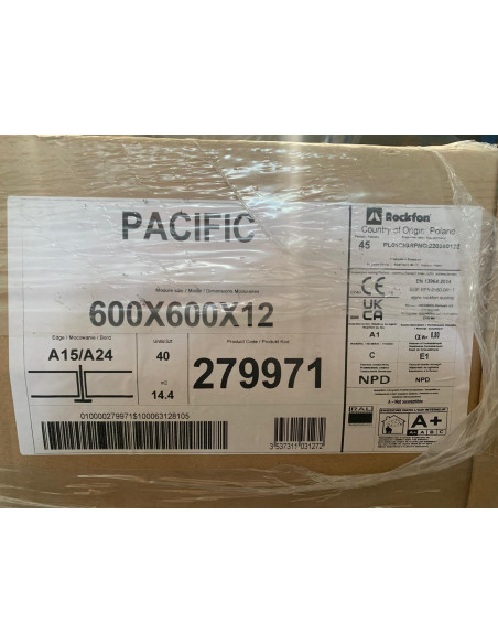 etichetta Rockfon Pacific