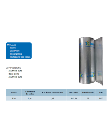 Air-bur Termic 10 - Isolante Termo-Riflettente Efficiente