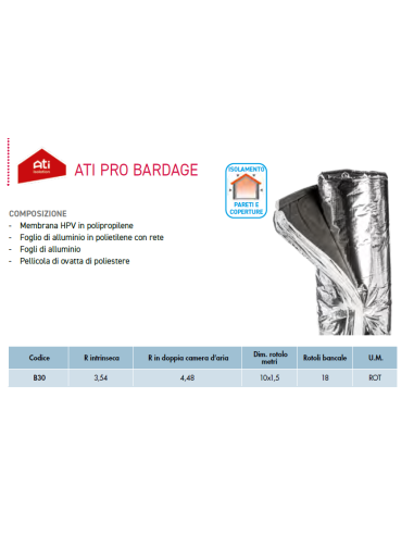 PRO BARDAGE: Isolante Termoriflettente Sottile