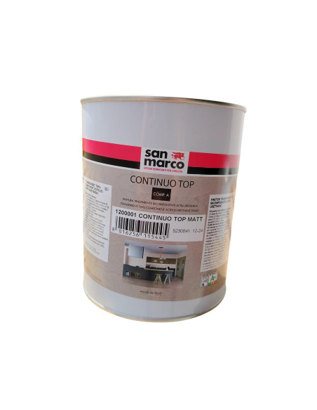 CONTINUO TOP - Finitura trasparente opaca bi-componente per interni CONTINUO TOP - Finitura trasparente opaca bi-componente per interni
