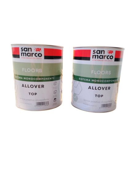 Vernice protettiva ALLOVER TOP - Finitura semiopaca resistente Vernice protettiva ALLOVER TOP - Finitura semiopaca resistente