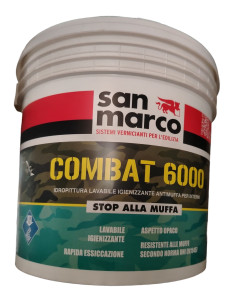 Combat 6000 – Idropittura lavabile antimuffa San Marco 2