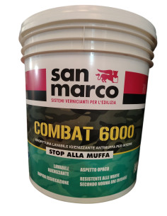 Combat 6000 – Idropittura lavabile antimuffa San Marco