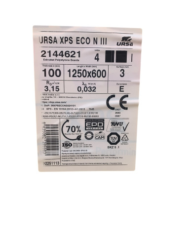 Pannelli URSA XPS ECO NIII-I ed ECO NR 20-100 mm