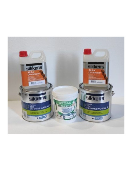 Kit CeramiX-Sikkens Piccolo:NanoceramiX + Schimmelwerend + Desinfector