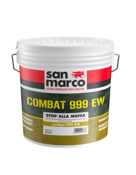 Pittura traspirante antimuffa San Marco - Combat 999 EW - Ediltermika in Home